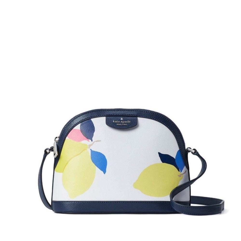 Kate Spade NY Designer Sylvia Lemon Zest Crossbody Leather Purse